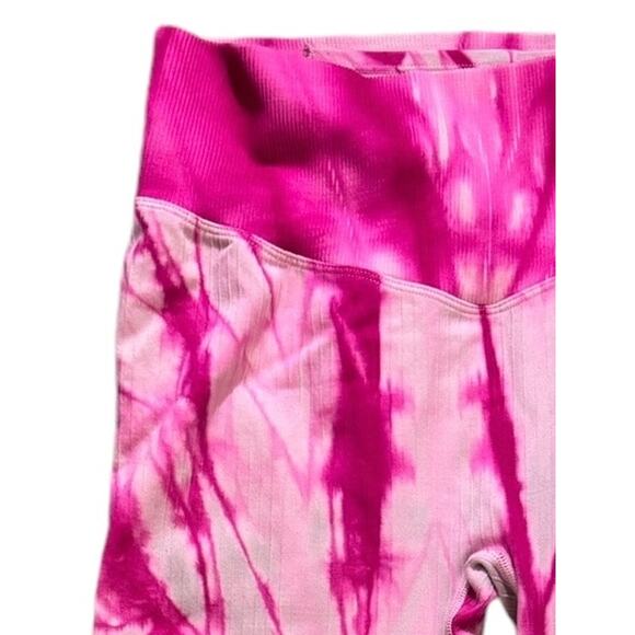 2/$30 Victorias Secret PINK Leggings High Waist 7/8 Tight Pink  M BEEHIVESALE230 - Picture 4 of 6